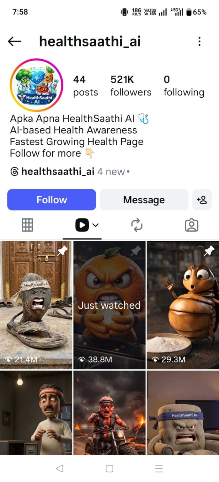 Instagram Growth Proof